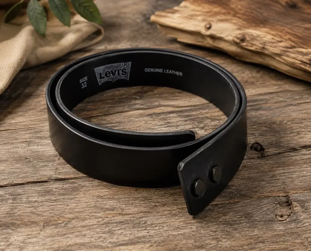 Levi’s Men’s Genuine Leather Belt Strap | Black | Size 32 | Style 11LV02P6